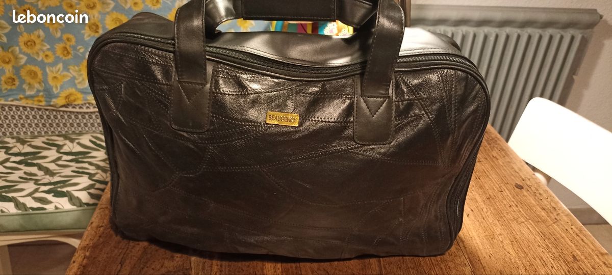 Sac De Voyage Femme Beaugency En Faux Cuir Noir - Occasion, Style Fourre-tout