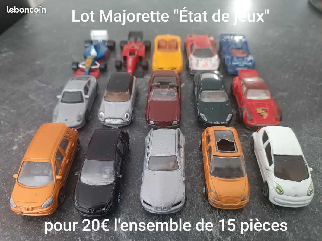 Lots De Voitures Majorette Vintage Des Années 70/80 - Camions, Chantier, Jeep, Pinder