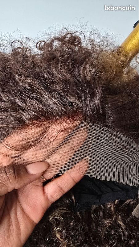 Perruque bouclé marron (image 7)