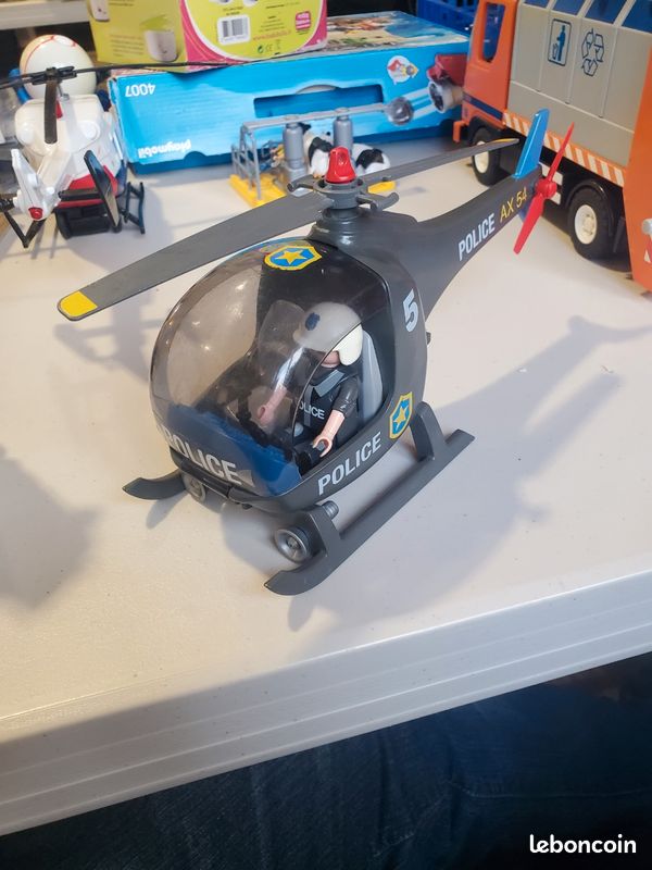 Hélicoptère police playmobil (image 1)