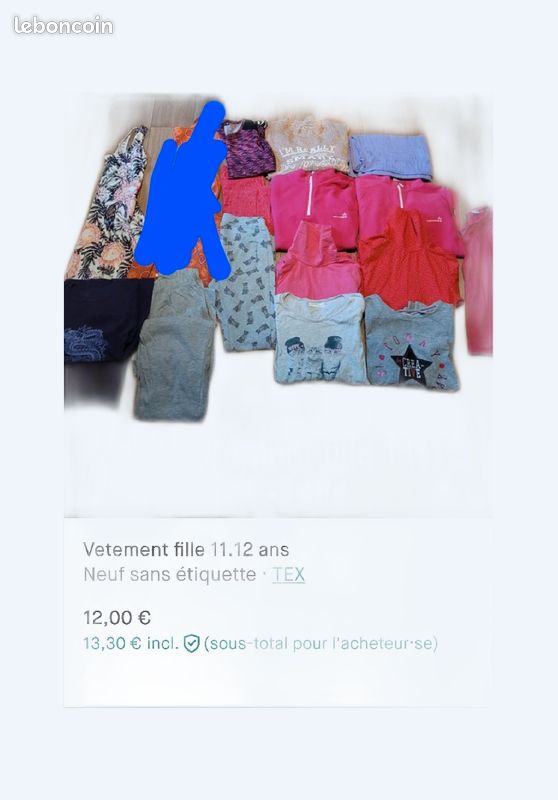 Vetement fille 11.12 ans (image 1)