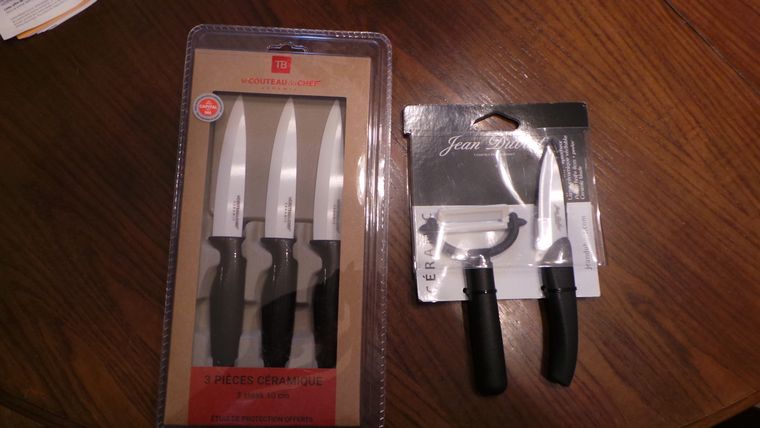 3 couteaux ceramique professionnels - avec étui de protection : :  Cuisine et Maison