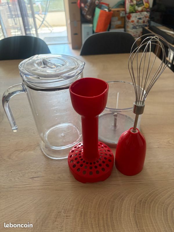 Pièces détachées mixeur plongeant smeg rouge (image 1)