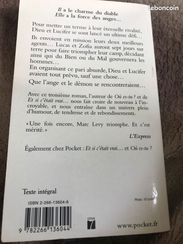 Livre - 7 jours pour une éternité de Marc Lévy (image 2)