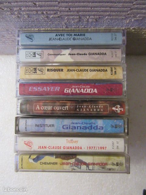 8 Cassettes audio Jean-Claude Gianadda (ou à l’unité) (image 3)