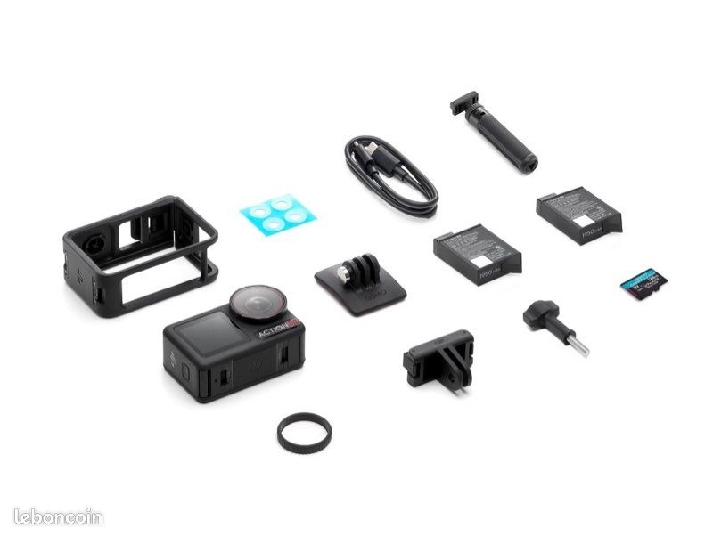 DJI Osmo Action 5 Pro + 2 batteries + cartes SD + Mini perche (image 1)