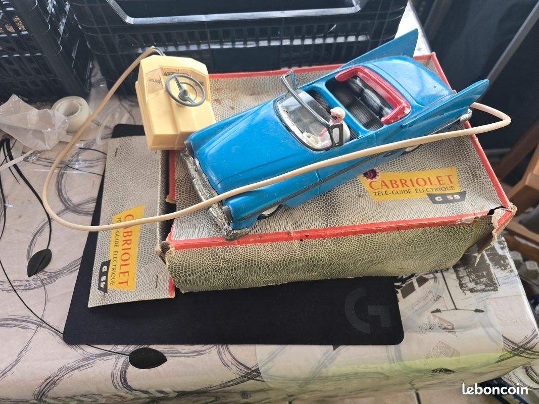 Cabriolet FJ G59- En Boîte – Jouet Ancien Tôle Joustra – France