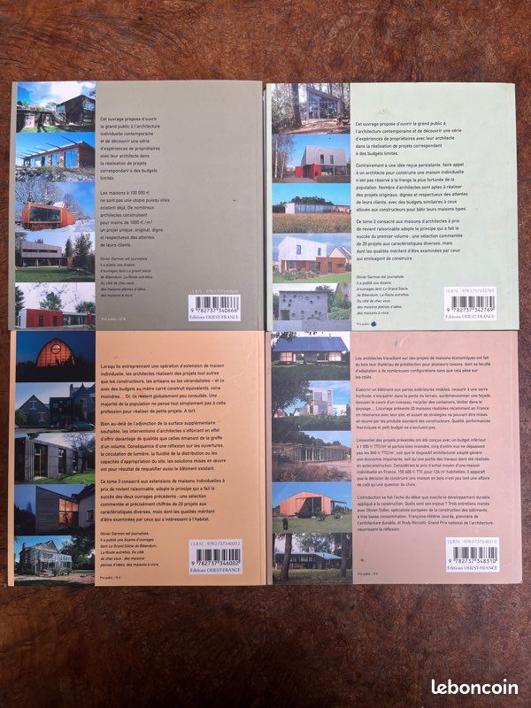 Lot de quatre livres maisons 🏘️ d’aujourd’hui architecture (image 4)