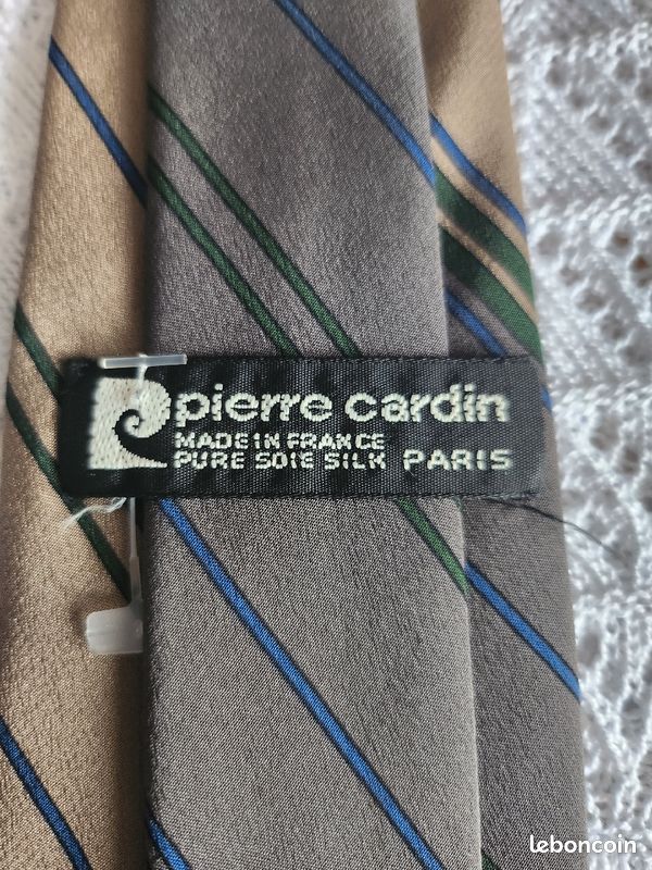 Cravate Pierre cardin pure soie (image 3)