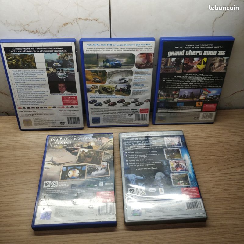 Lot De 5 Jeux Playstation 2 - Jeux PS2 En Excellent état, Comme Neufs