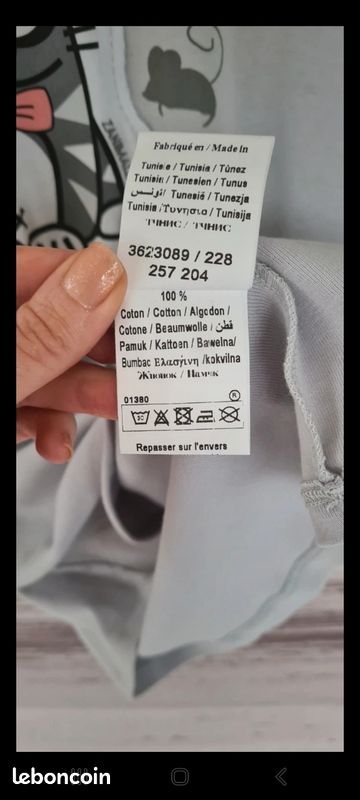 T-shirt Femme En Coton Gris Clair - Manches Courtes Avec Imprimé Chat Mignon - Taille 40 - Cache Cache
