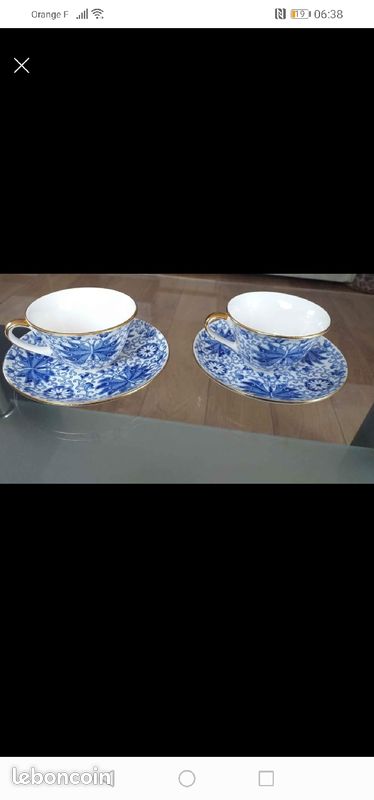 Lot de 2 tasses et sous tasses Moneta (image 2)