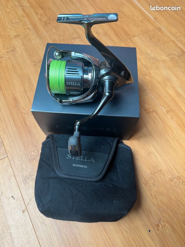 Moulinet De Pêche Shimano Stella AR3000 - Occasion Fonctionnel - Petites Rayures - Made In Japan