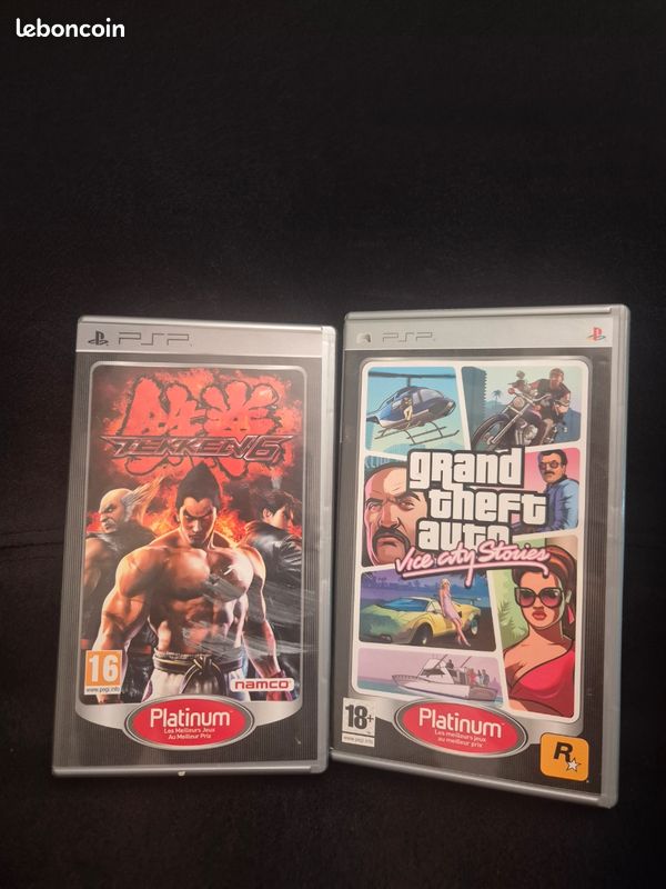 Jeux psp tekken 6 et grand theft auto vice city stories (image 1)
