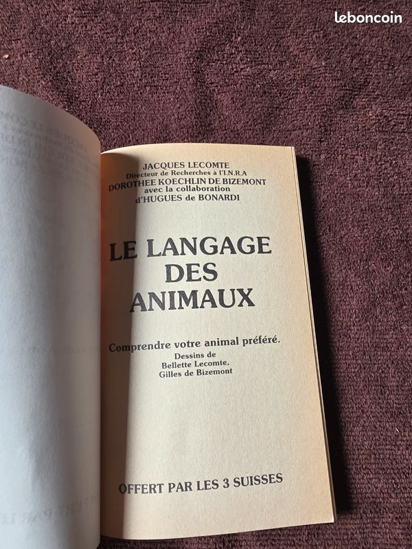 Le langage des animaux vue de cote — LBC AT'Brocante Troyes