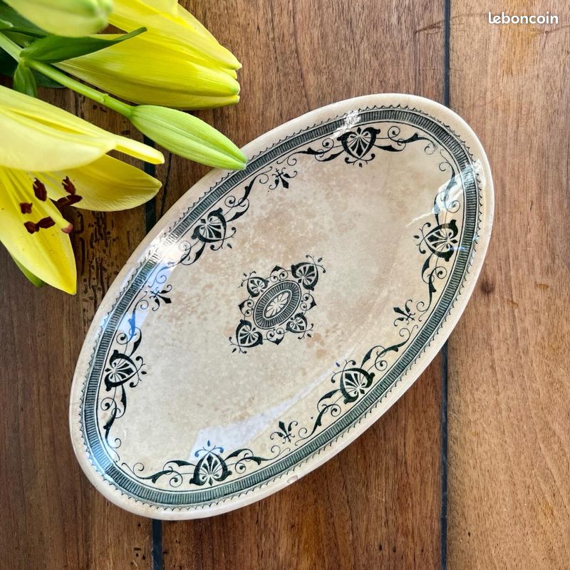 Paire de magnifiques raviers / petits plats anciens - Amiral (image 6)