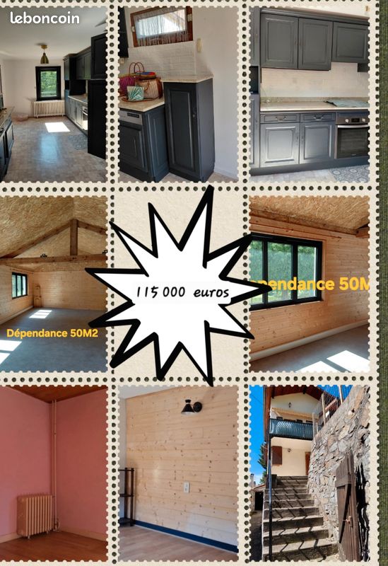 Maison 6 pièces 126 m² · à Olliergues · 126 m² · 115 000 €