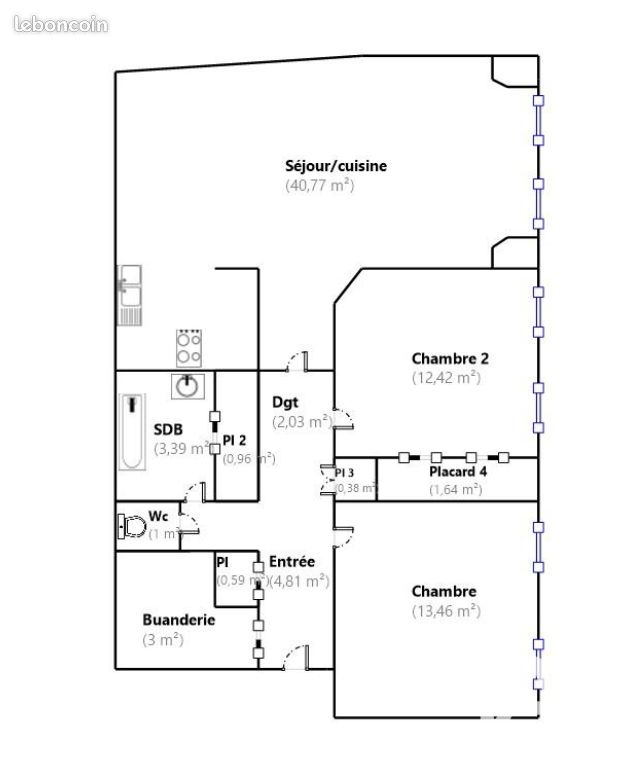 Appartement 3 pièces 84 m² (image 8)