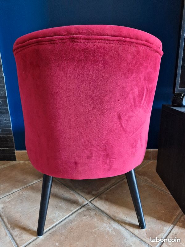 Fauteuil velours à réparer (image 2)