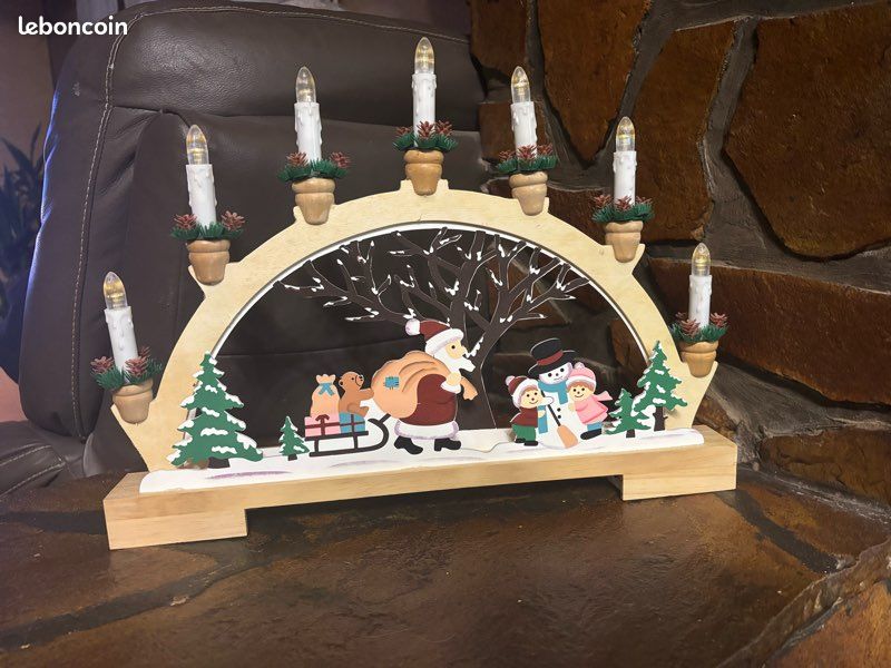 Arc Lumineux De Noël En Bois (Lichterbogen) - Déco Traditionnelle - Occasion