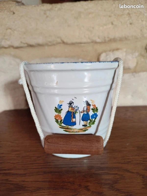 Petit seau décoratif en céramique Breton (image 3)