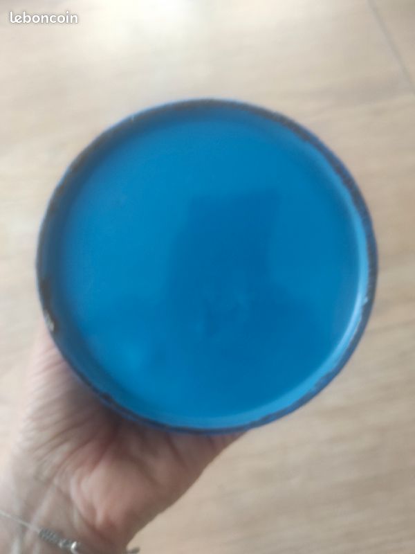 Broc pichet en émail bleu (image 4)