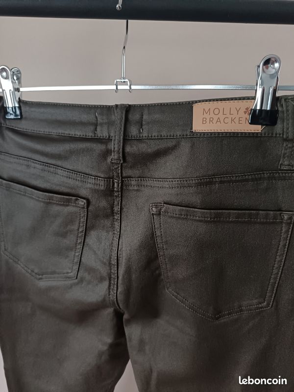 Pantalon enduit kaki Molly Bracken S (image 4)