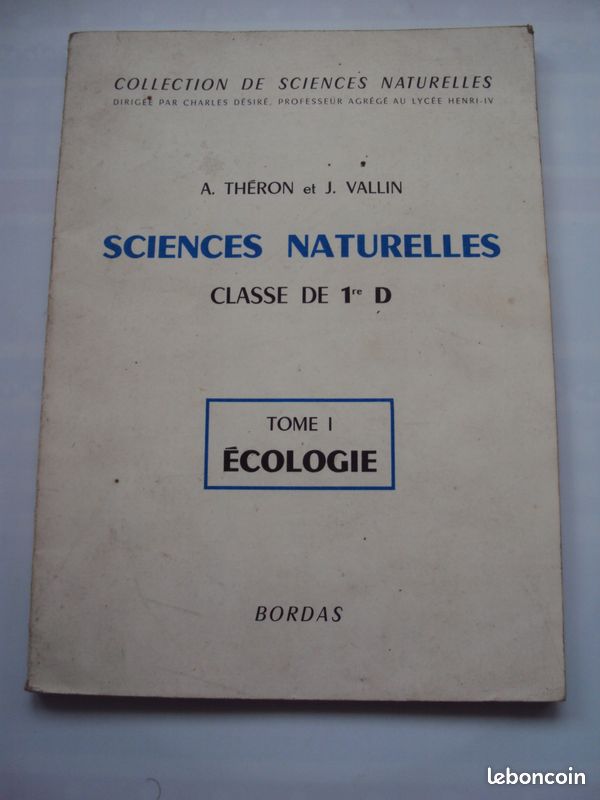 Sciences naturelles classe de 1re D (image 1)