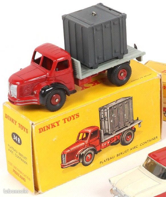 Dinky Toys 34b Berliet Porte-container Neuf En Boite D'Origine Mib