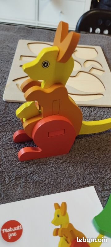 Lot de 2 puzzles 3D en bois (image 5)