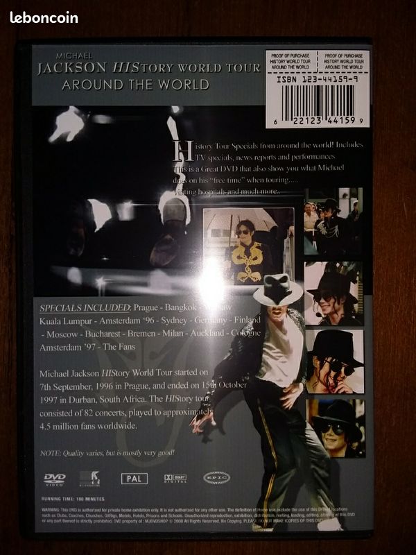 Michael Jackson history world tour arpund the world box 2 DVD (image 2)