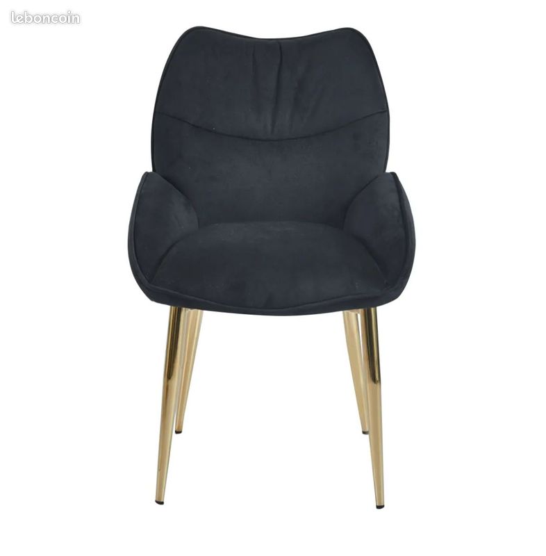 Lot de 4 Chaises en Velours Style Scandinave / Chic (image 14)