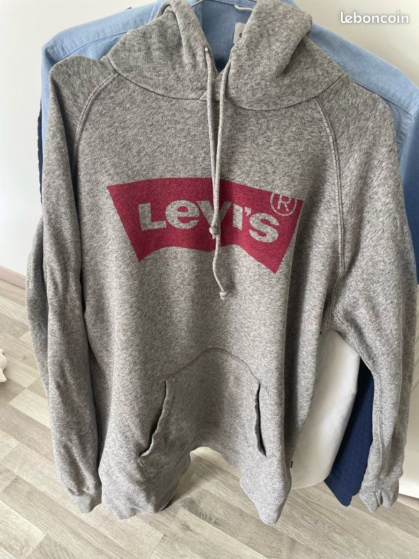 Sweat à Capuche Levi's Pour Fille 10-16 Ans - Molleton Doux, Poche Kangourou, Logo Poitrine