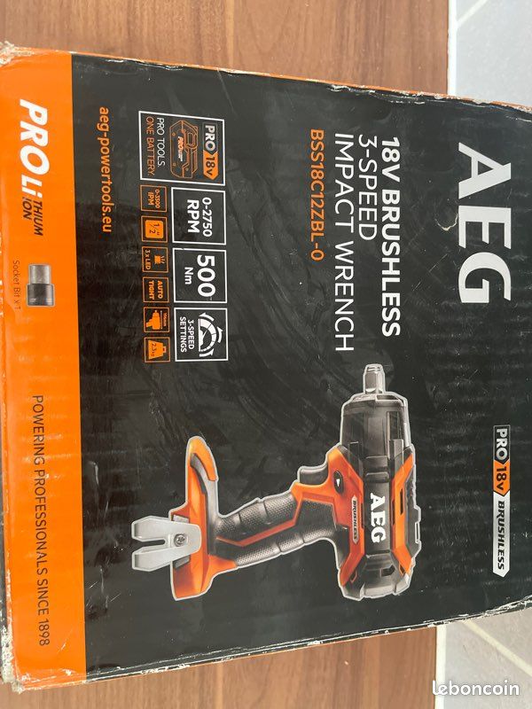 Bouloneuse AEG 18v 500Nm Bricolage