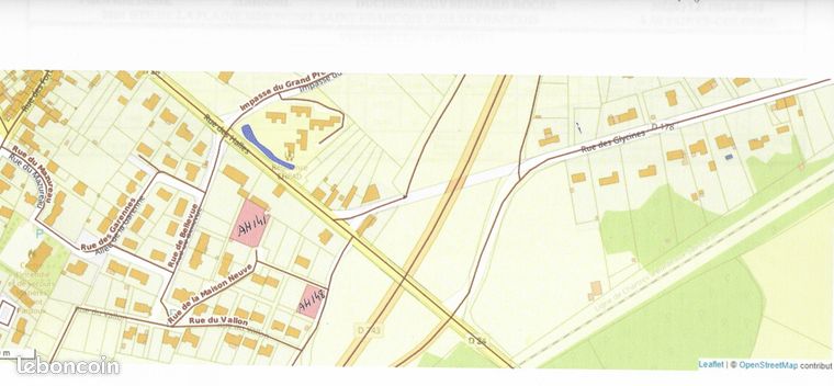 Terrain à bâtir 1337 m²-AH 141