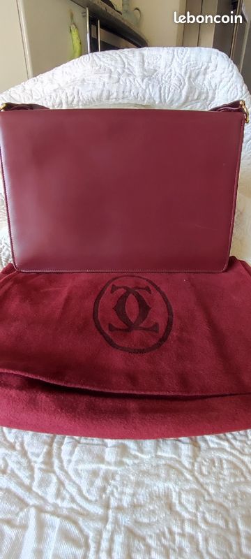 CARTIER sac must cuir bandoulière très bon etat (image 8)