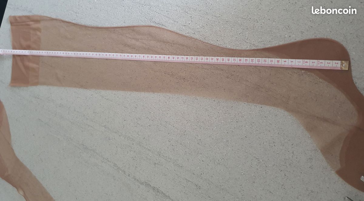 Lot de 10 paires de bas couture nylon vintage années 60 Taille 2 (image 5)