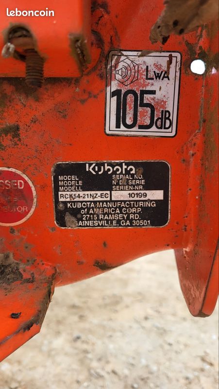Plateau de coupe zd21 Kubota (image 3)