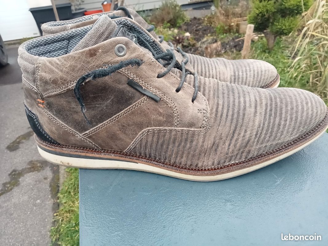 BULLBOXER (PRIX AU TOP), Superbes Chaussures ...de ville "habillées" pointure 45... Greige pour ...vous (image 1)