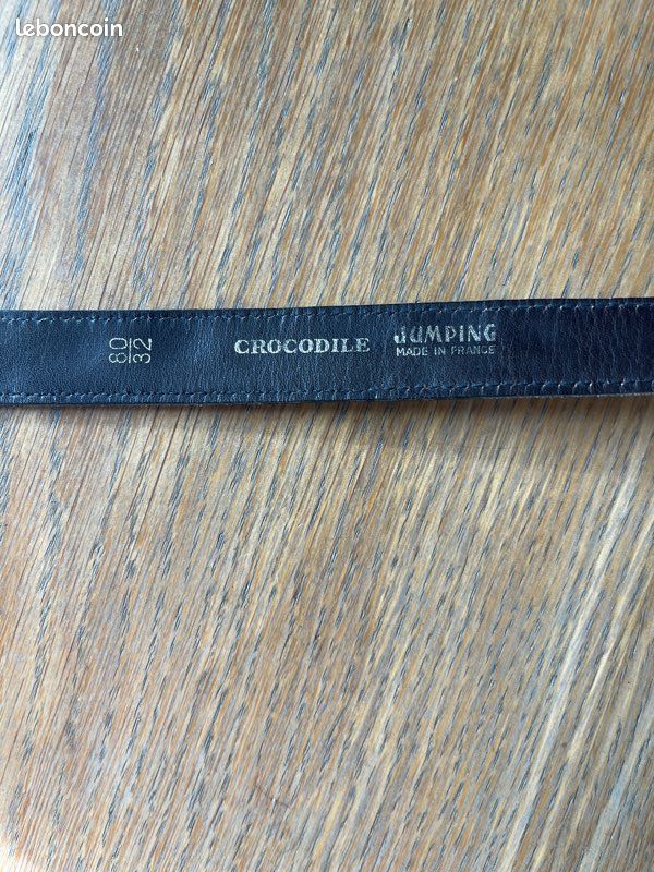 Ceinture en crocodile marron femme (image 4)