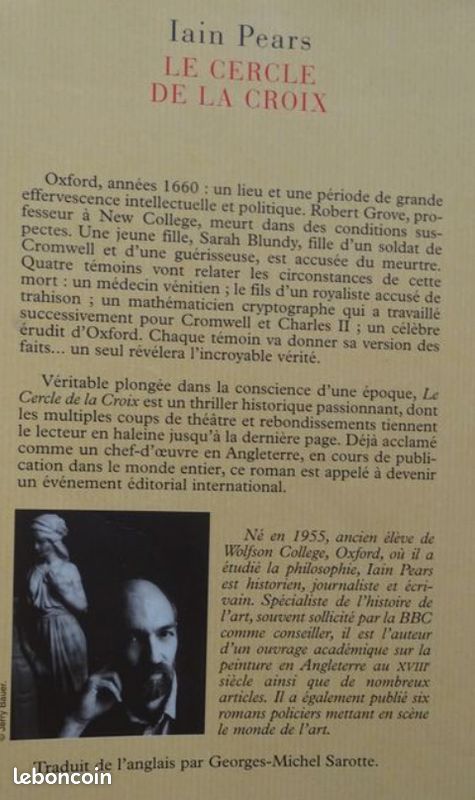Le Cercle de La Croix de Ian Pears (image 3)