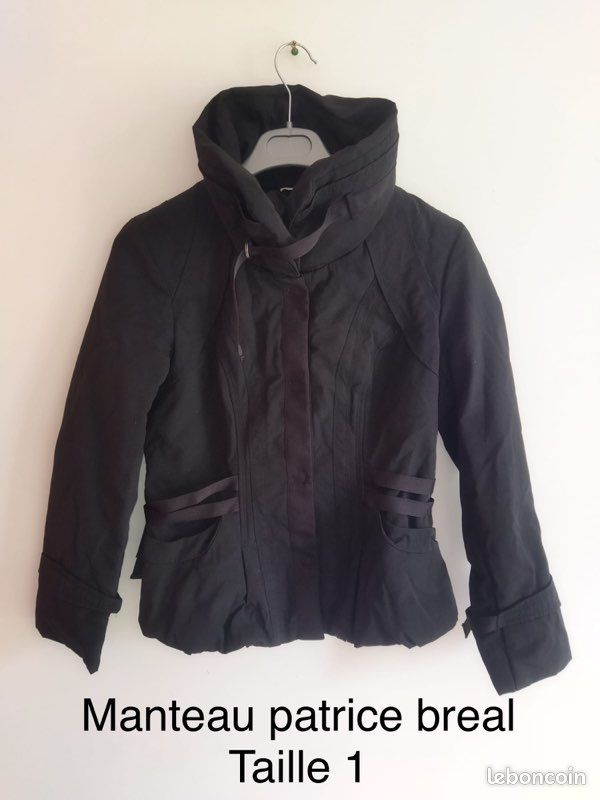 Patrice Bréal Breal Vetement Manteau Patrice Bréal Noir 36/S Vêtements