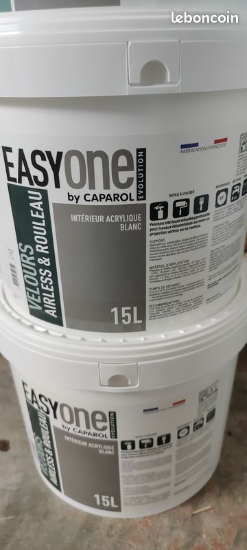 Peinture CAPAROL EASYONE EVOLUTION MAT ET VELOURS 15 litres blanc (image 2)
