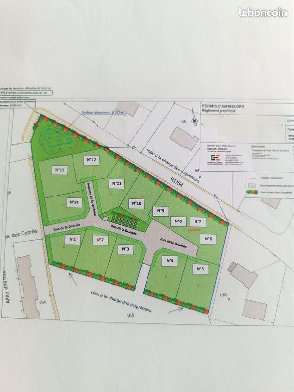 Terrain 633 m² · à La Flèche · 633 m² · 24 489 €