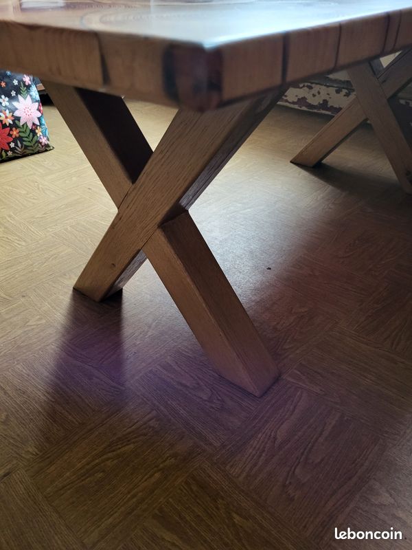 Table basse bois et résine (image 8)