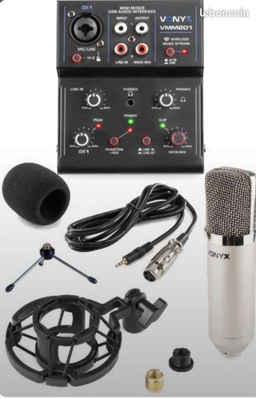 Micro mini studio d'enregistrement PODCAST, STREAMING, CHANT Pass 40 (image 1)