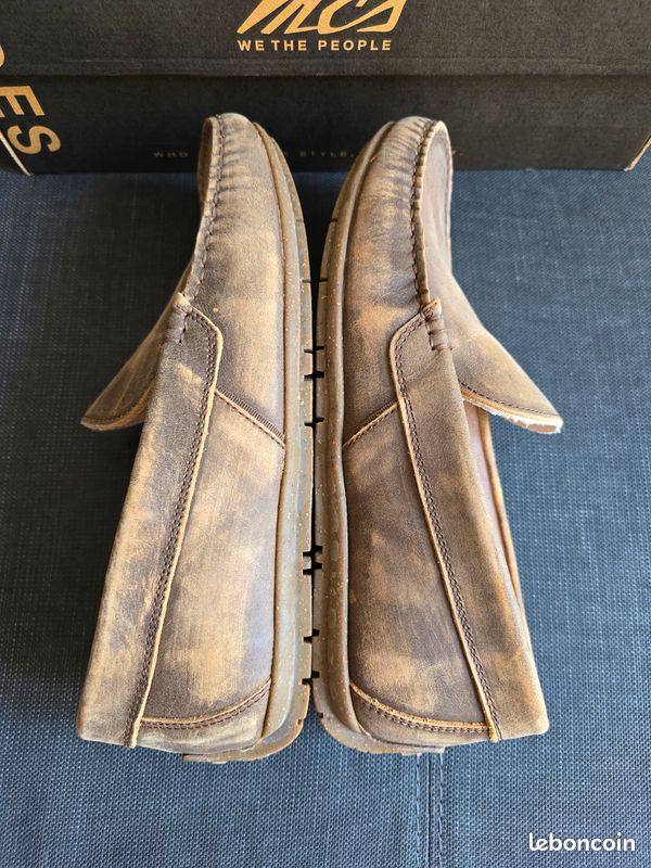 MCS Mocassins marron cuir vieilli (image 7)