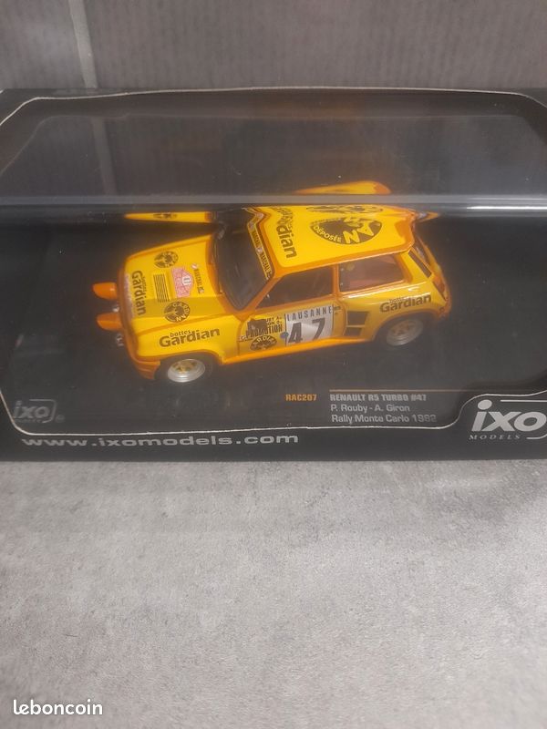 Miniature Renault 5 Turbo 1982 Bleue - Hachette 1/43 - Collection - Zamac