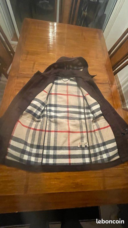Duffle coat BURBERRY marron 12ans (image 4)