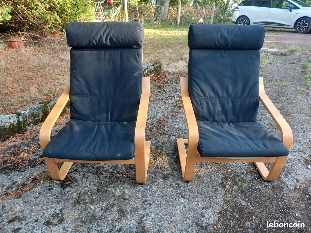 2 fauteuils Ikea Pello (image 1)